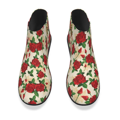 Red Roses Men's Fashion Boots