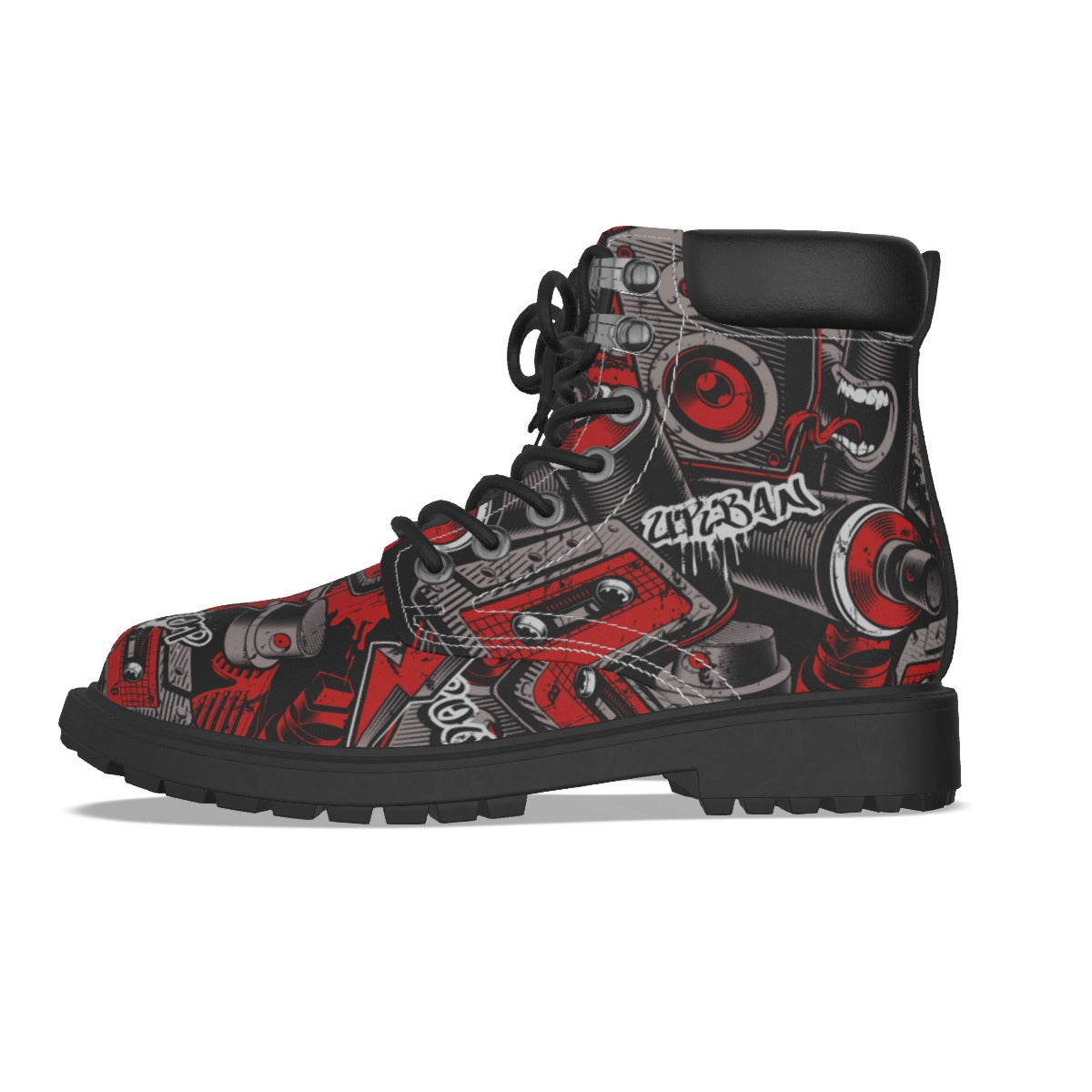 Graffiti Style Women's Short Boots