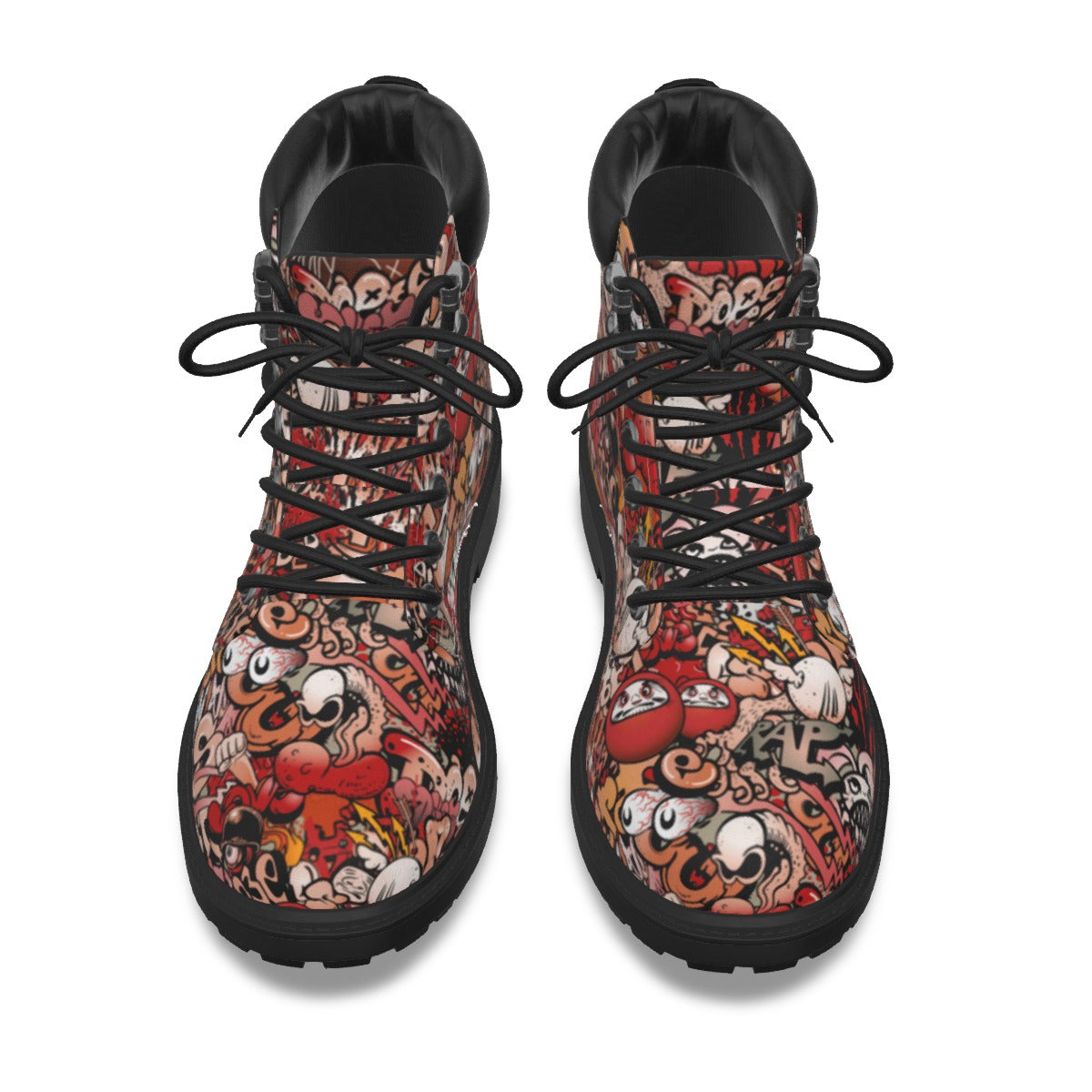 Graffiti Style Women's Short Boots