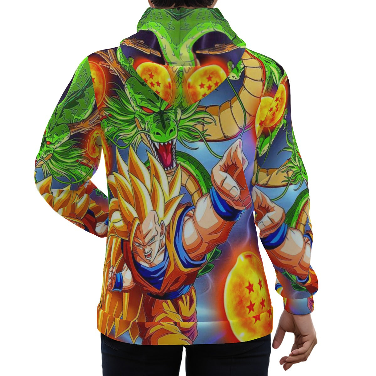 Goku With Dragon Unisex Pullover Hoodie