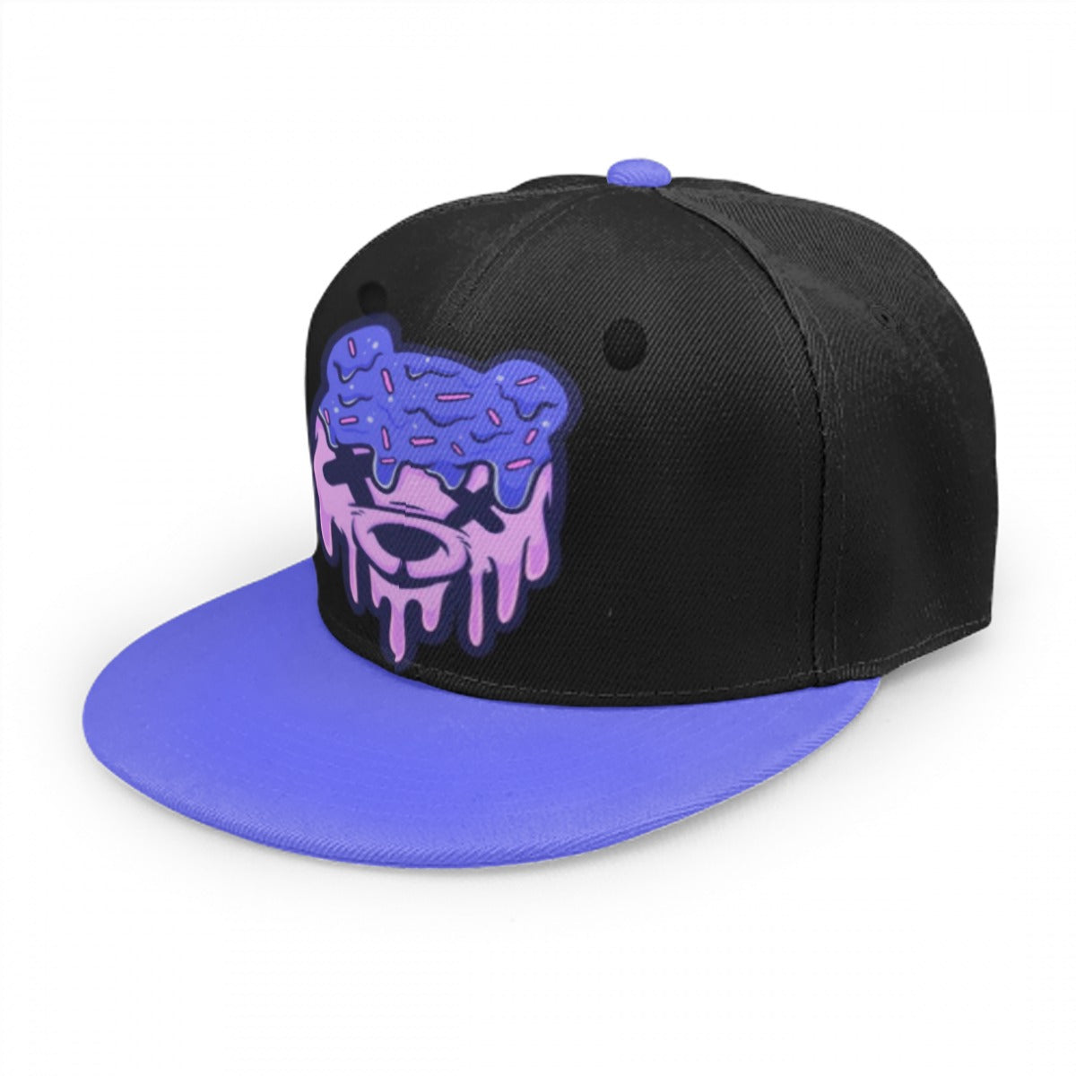 Purple & Blue Ice Cream Teddy Snap Back