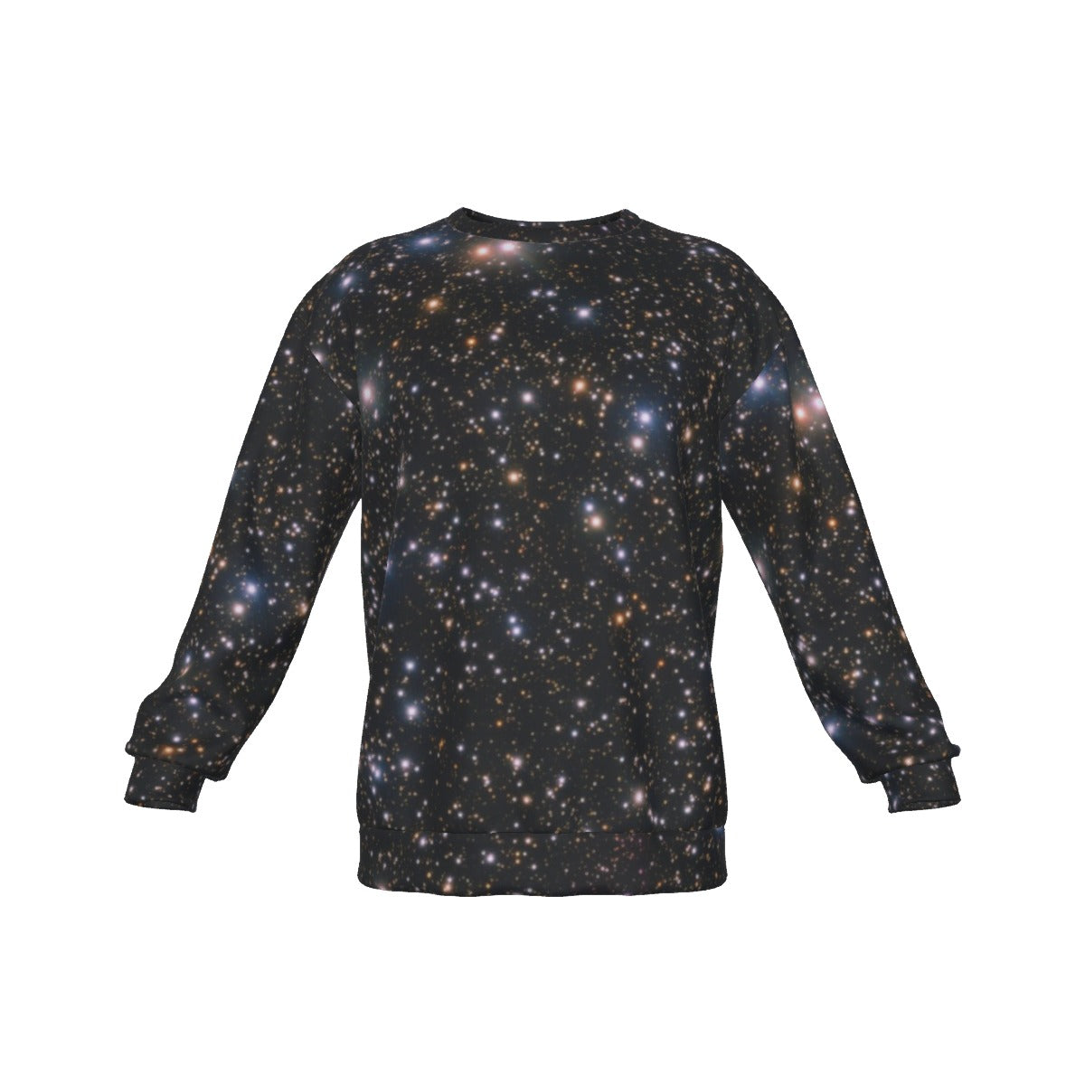 Field Of Stars Men's Drop Shoulder Round Neck Long-Sleeved Sweatshirt