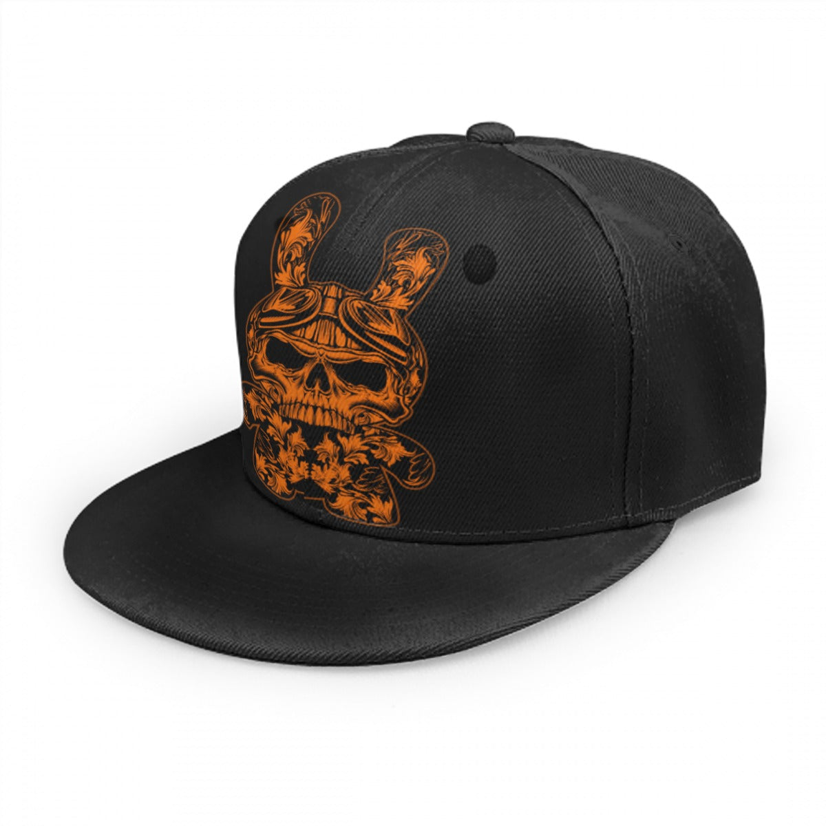 Black & Orange B RABB Snap Back