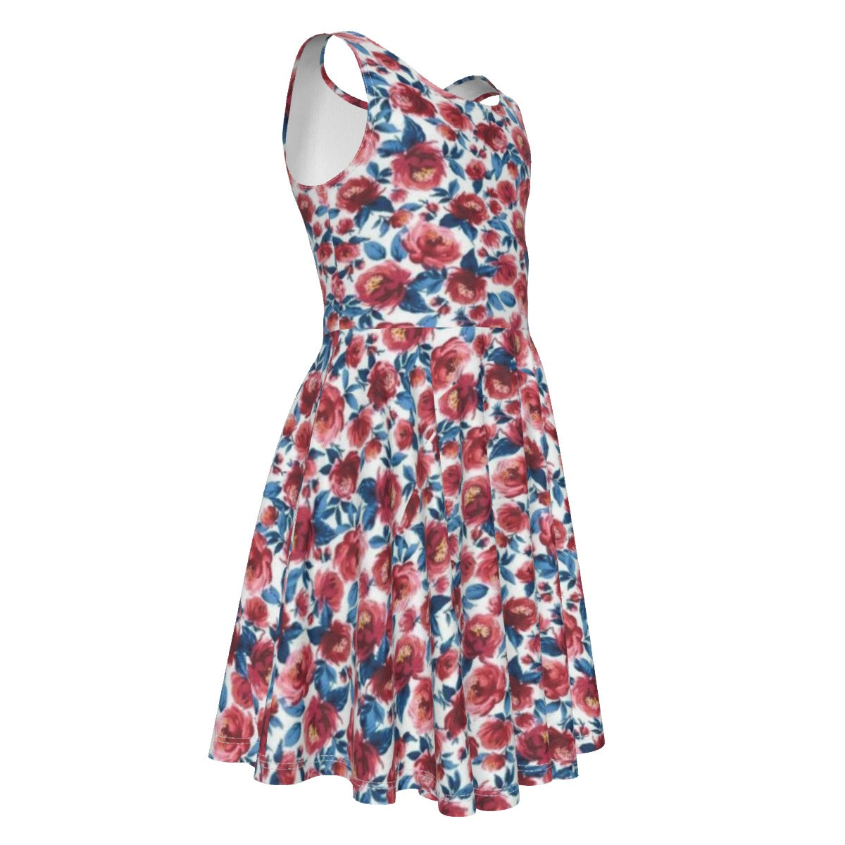 Cris'Sai's Pretty Little Flowers Kid's Sleeveless Vest Dress