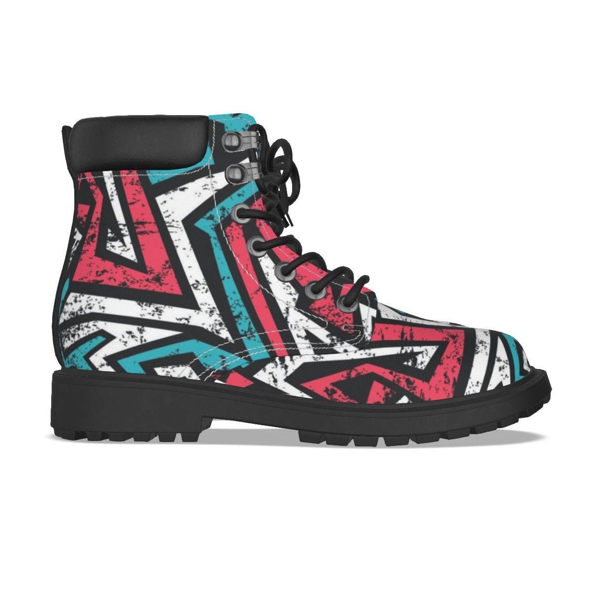 Graffiti Style Men's Short Boots