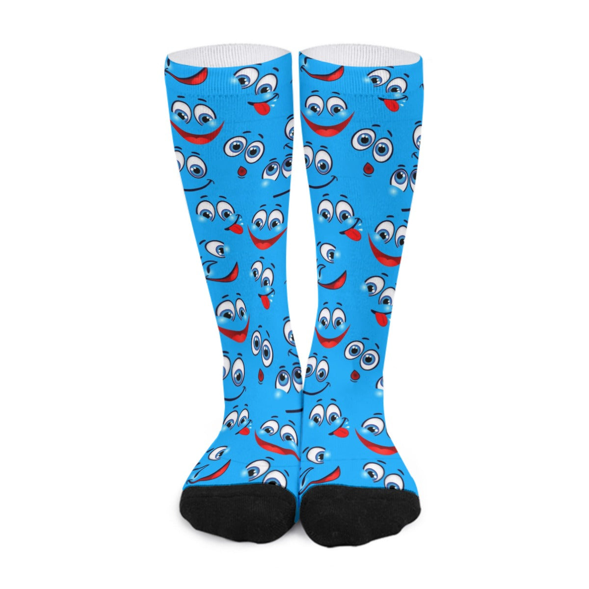 Funny Cartoon Emotions Long Socks