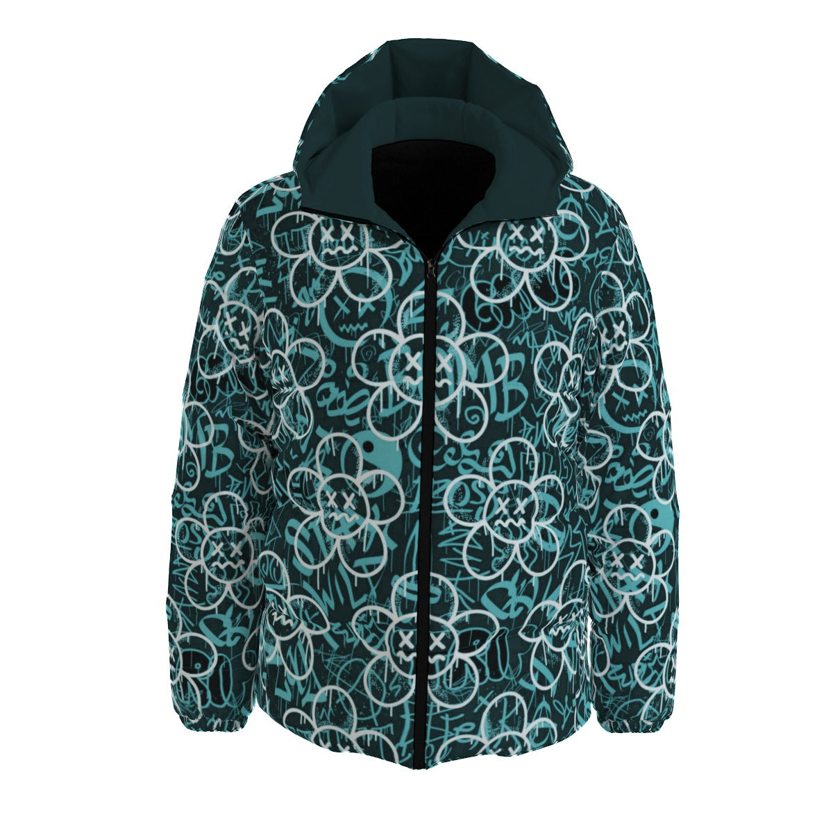 Graffiti Flowers Winter Time Jacket Unisex