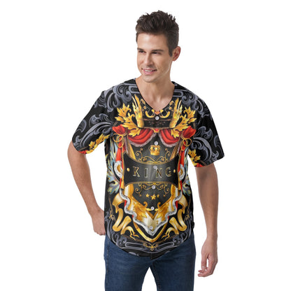 Men's King Me Short Sleeve Baseball Jersey