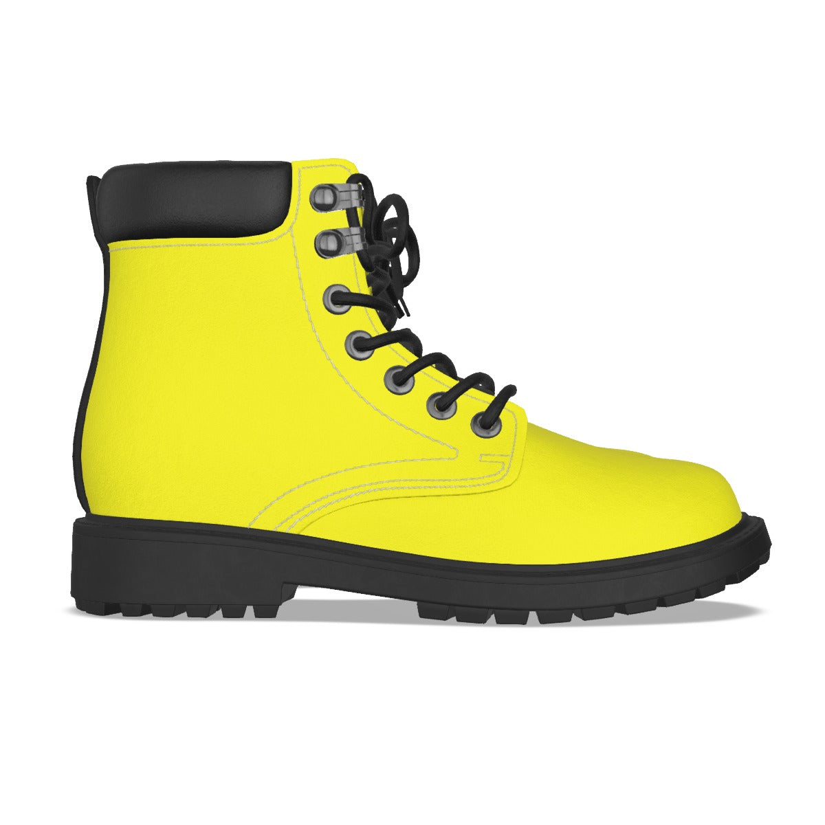 Krown Me King Yellow and Black Men's Short Boots