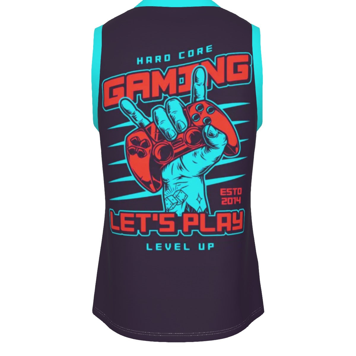 Hard Core Gaming Men's V Neck Basketball Top