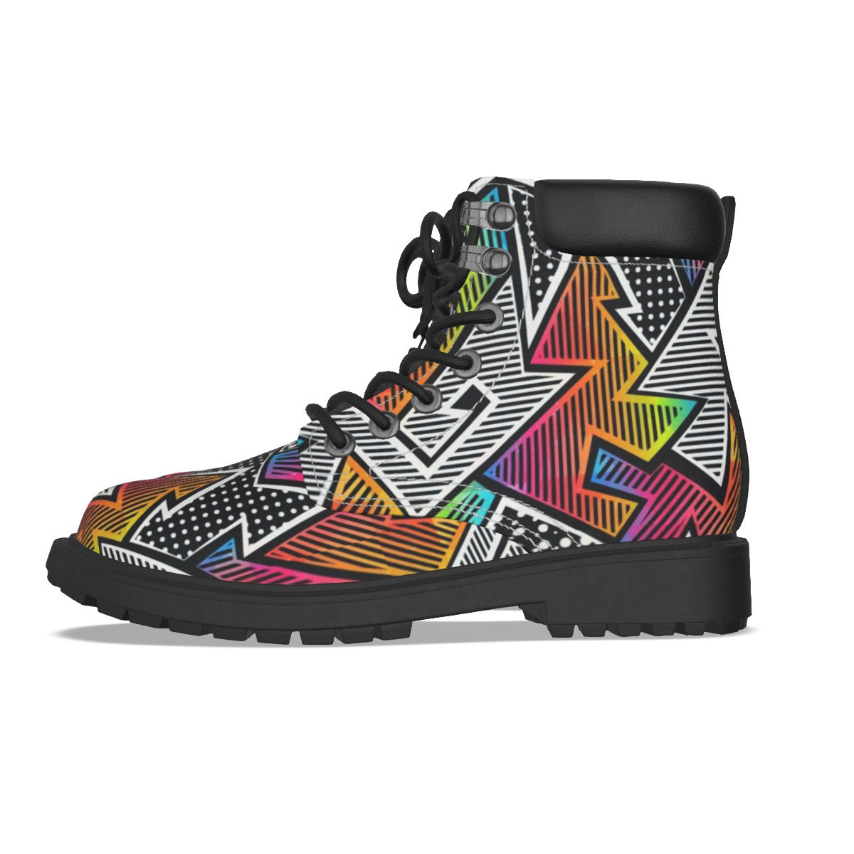 Graffiti Style Women's Short Boots