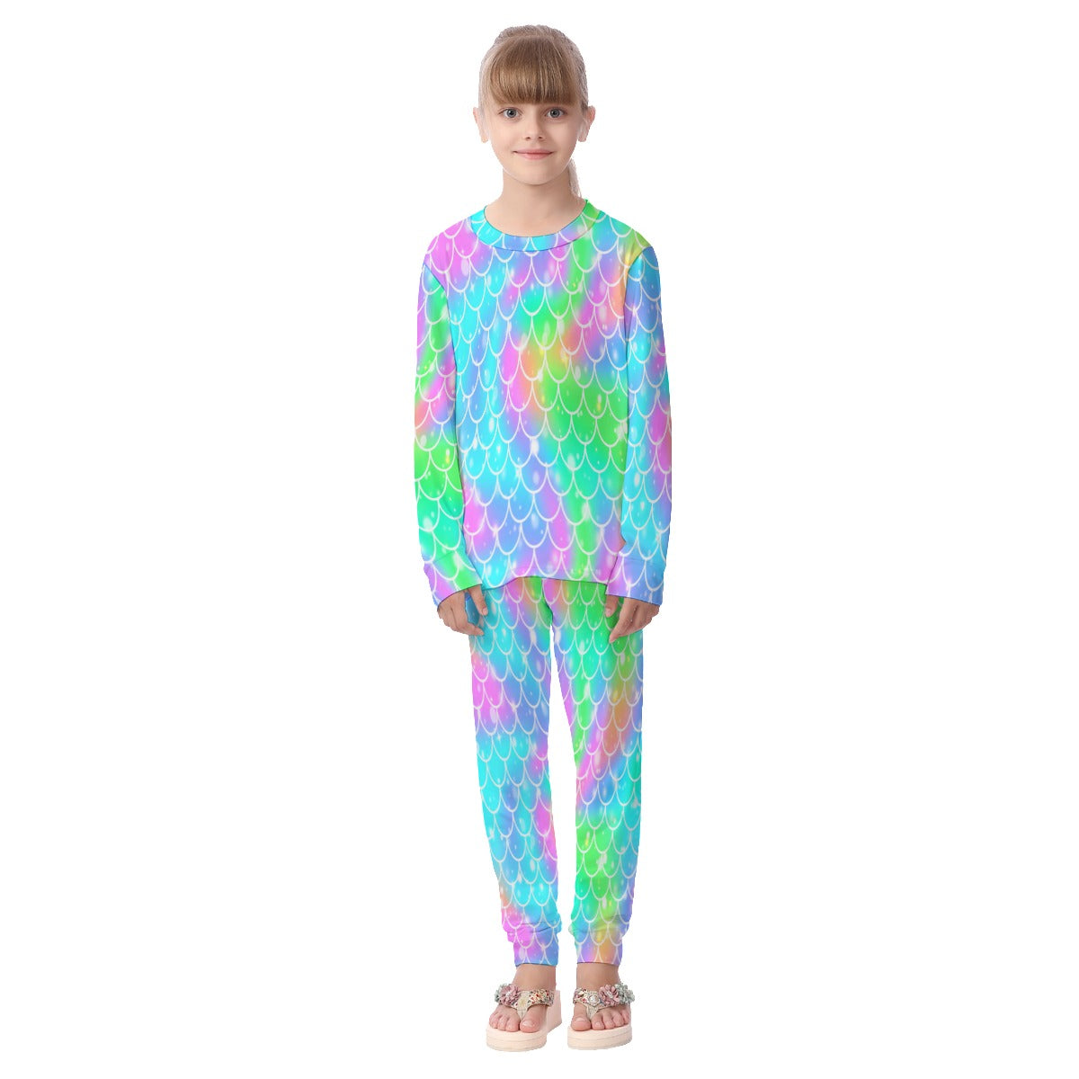 Mermaid Scales Kid's Pajamas Sets