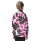 Beautiful Roses Kid's Raglan Pullover Hoodie