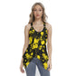 Yellow Spots Women's Skinny Sport Tank Top