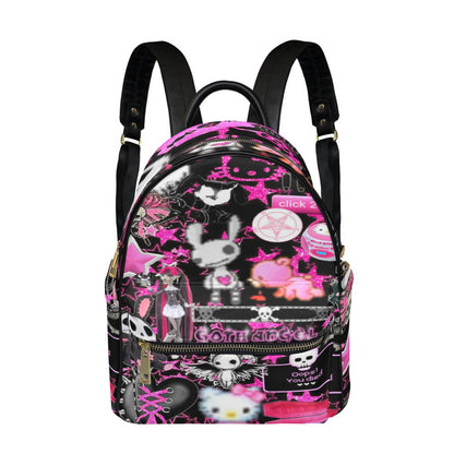 Punk Style Small Size Backpack