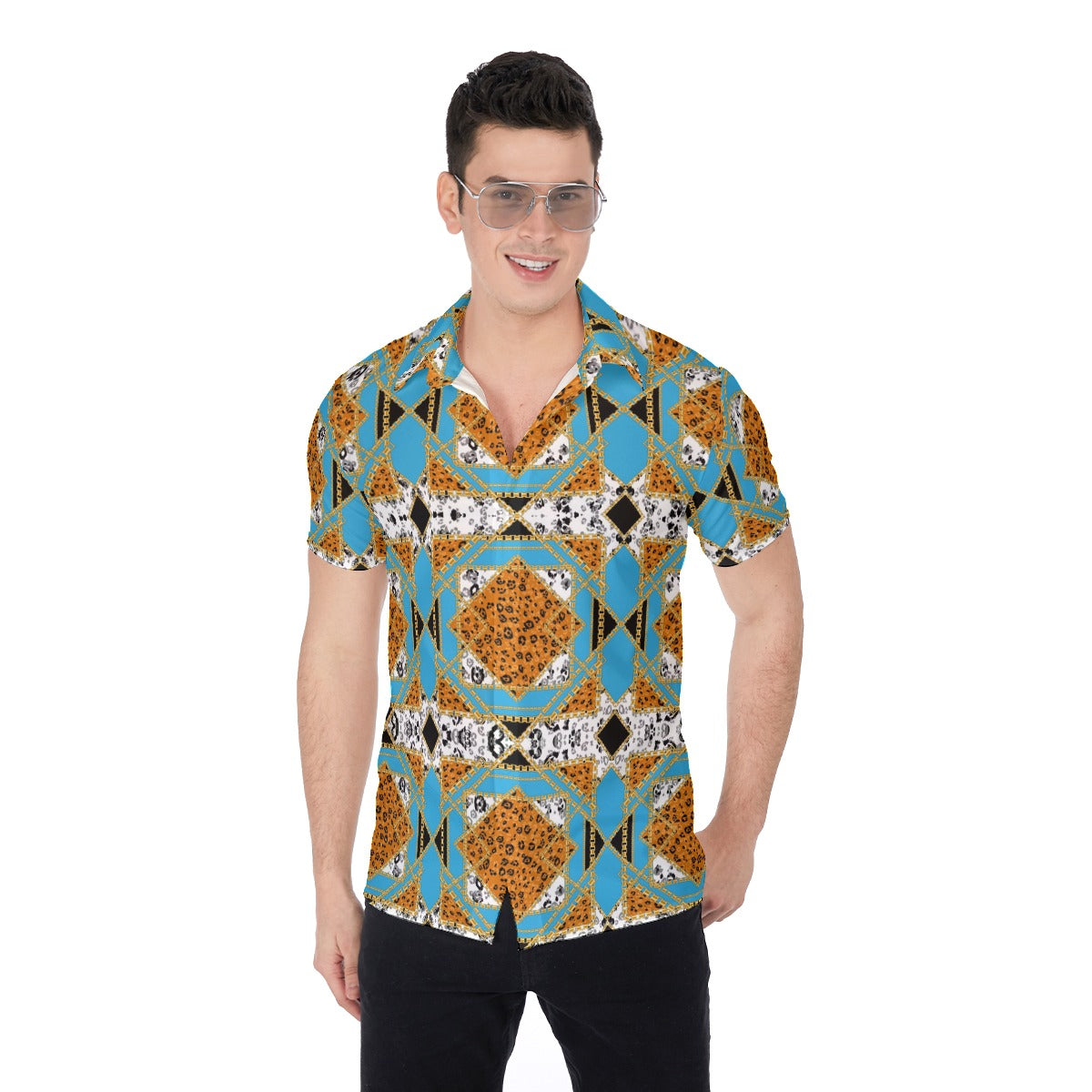 Bellafonte Animal Print Men's Button Up