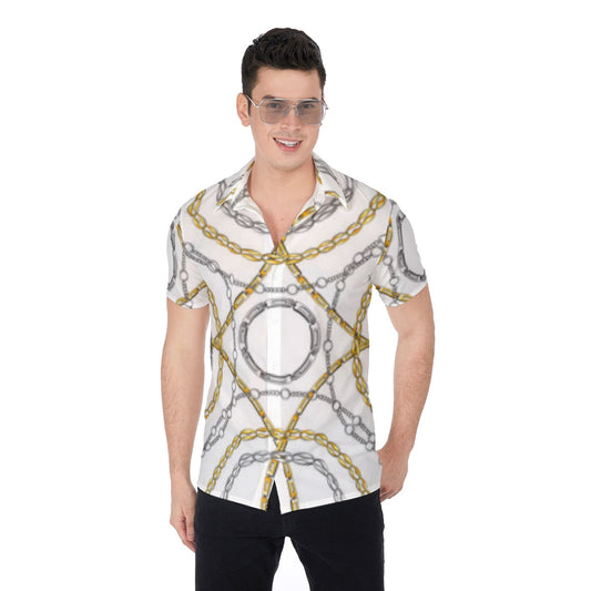 Royal Chains Men's Button Up Shirt