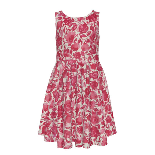 Cris'Sai's Pretty Little Flowers Kid's Sleeveless Vest Dress