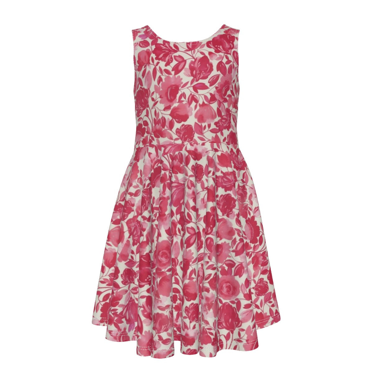 Cris'sai's Pretty Little Flowers Kid's Sleeveless Vest Dress