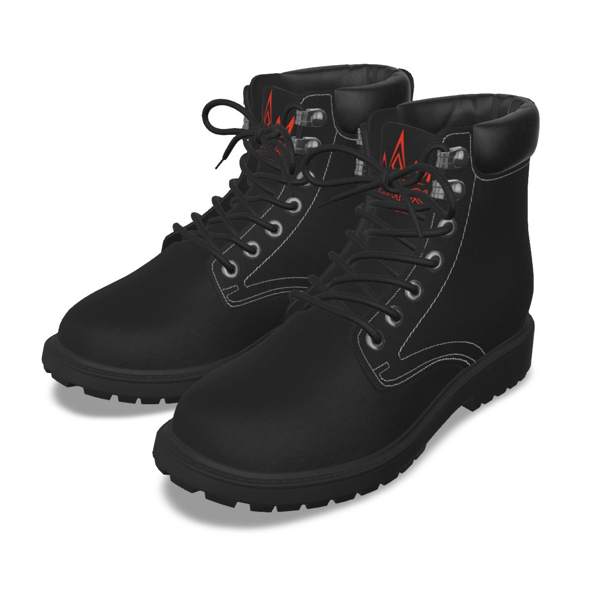 Krown Me King Black and Red Men's Short Boots