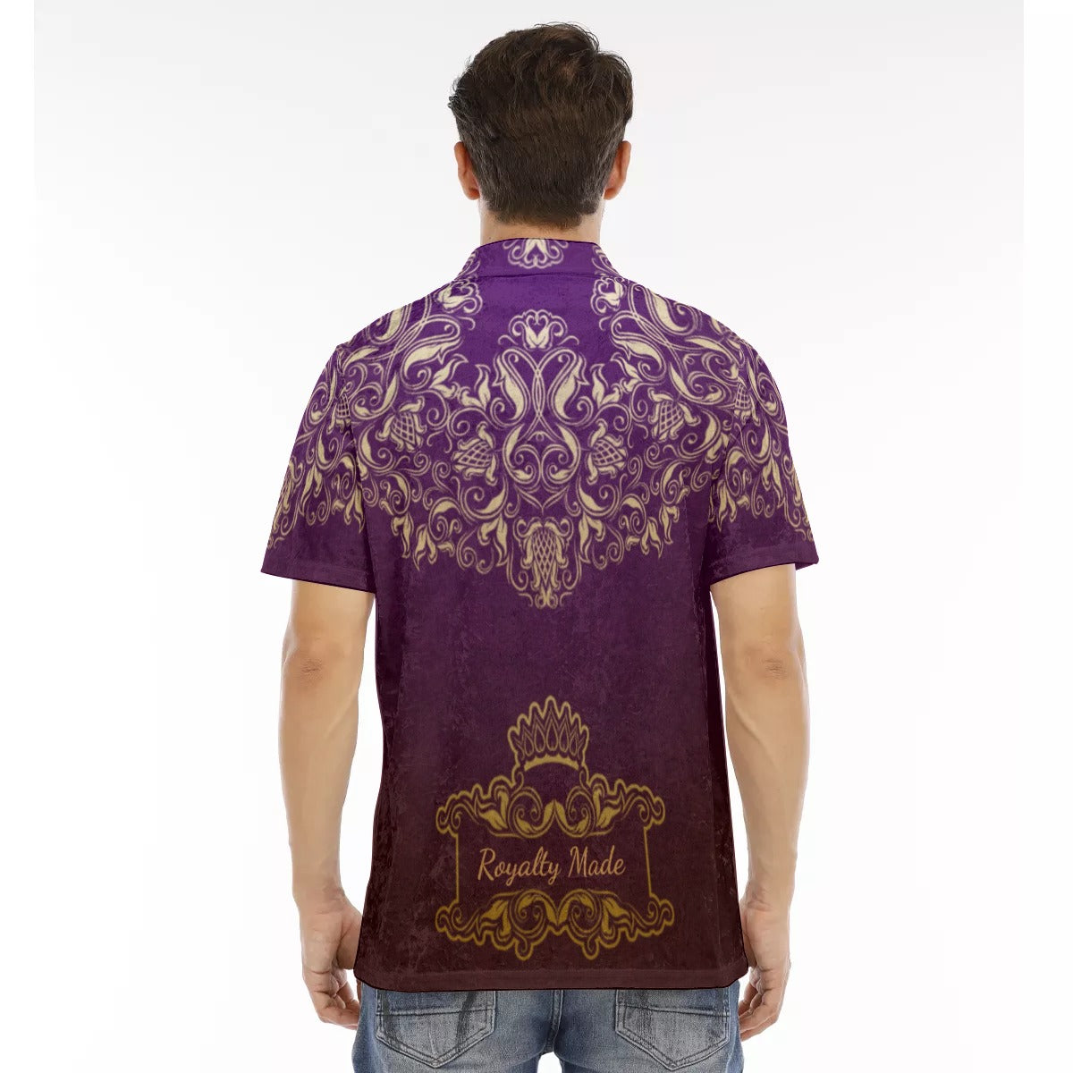 Royalty Made Purple Men's Polo Shirt