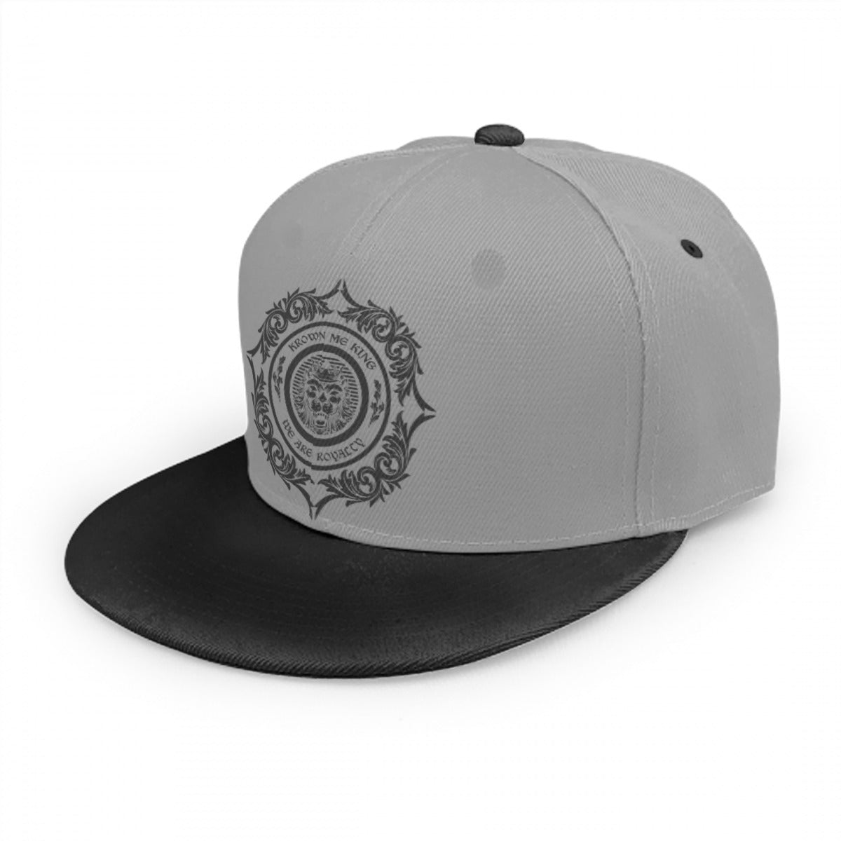 Grey & Black We Are Royalty Snap Back