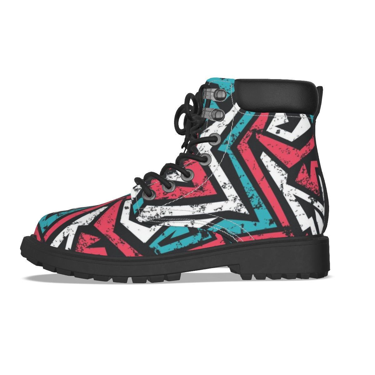 Graffiti Style Women's Short Boots