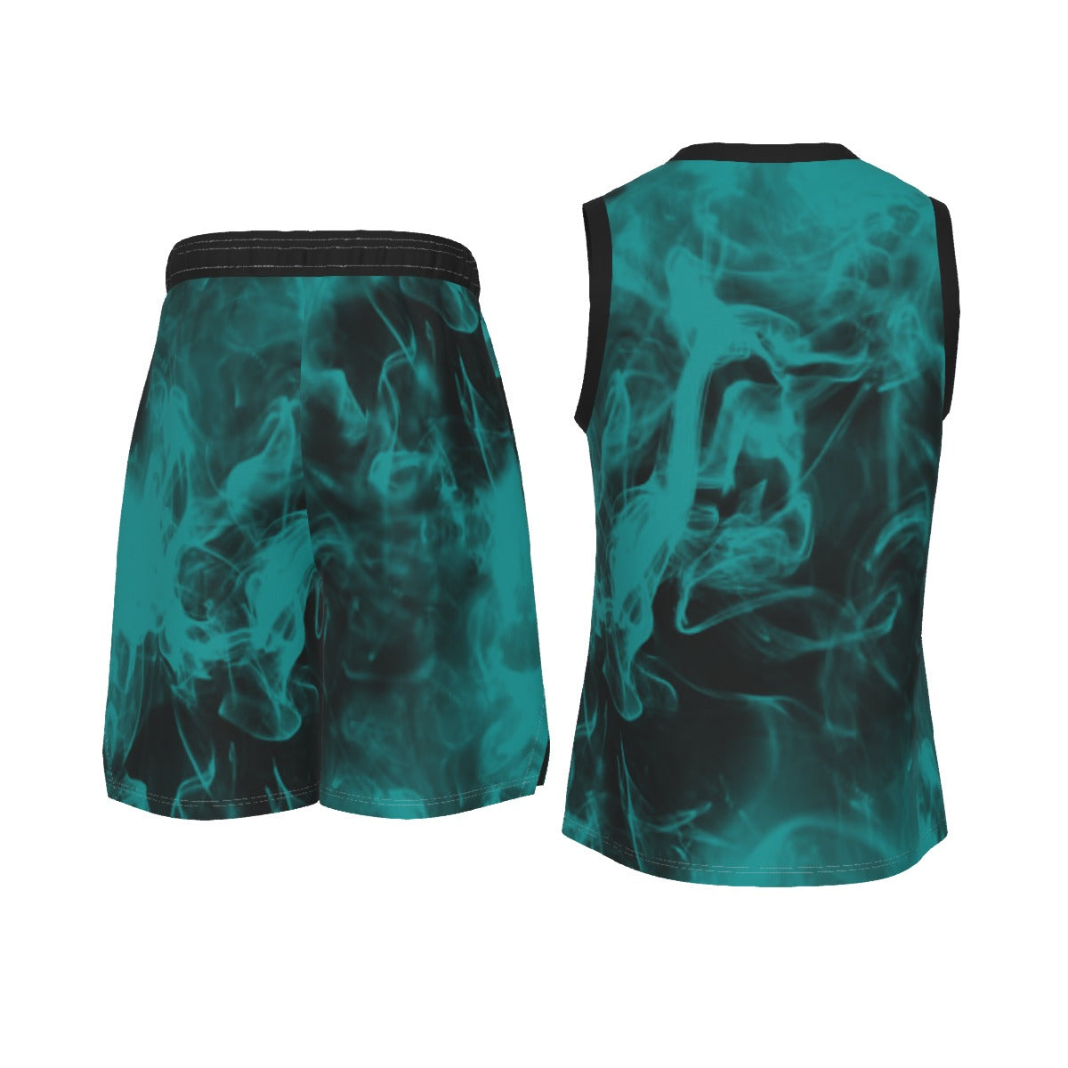 Smoked Out Men's V Neck Basketball Suit