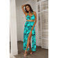 Hawaiian Tropical Tie Back Wrap Dress