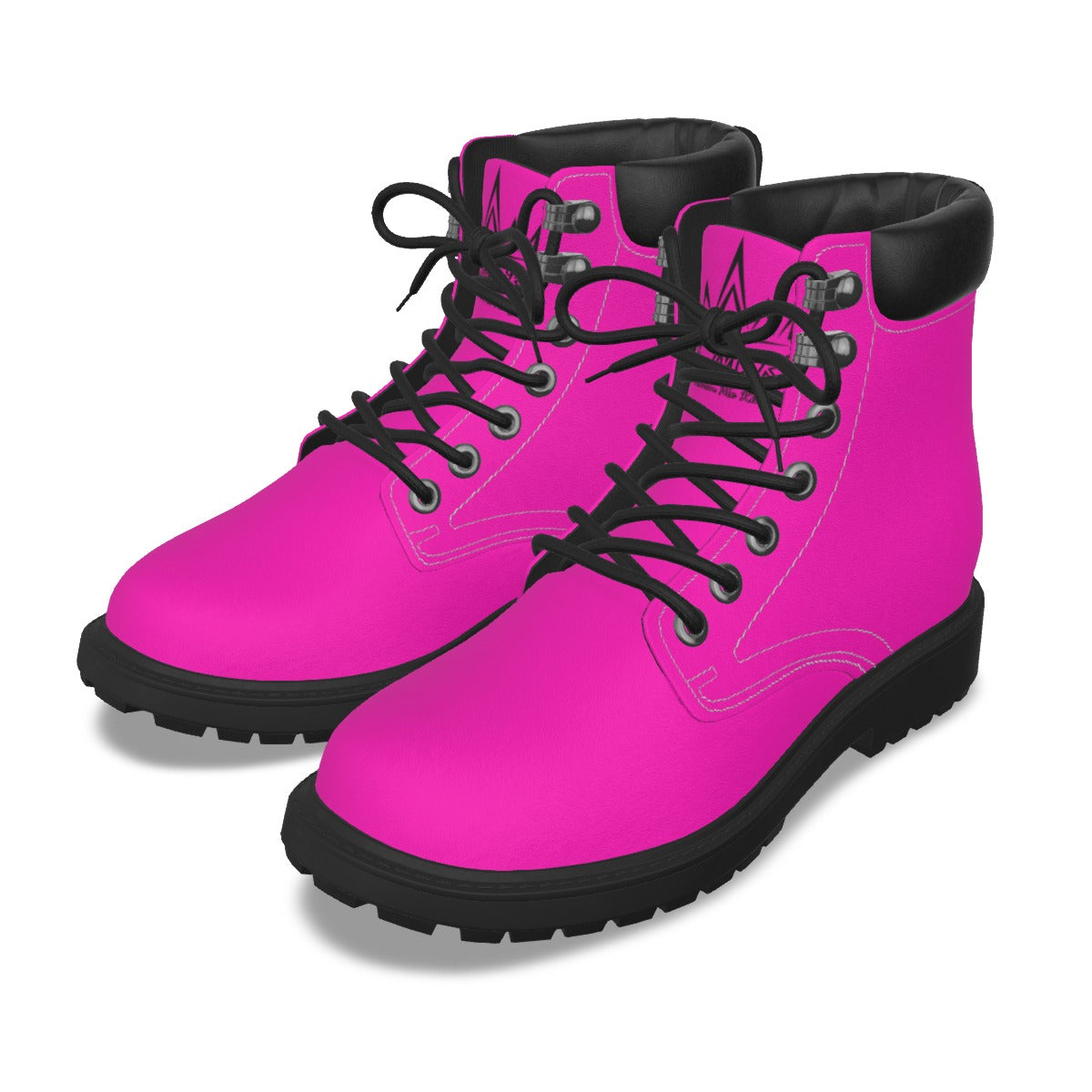 Krown Me King Pink and Black Women's Short Boots