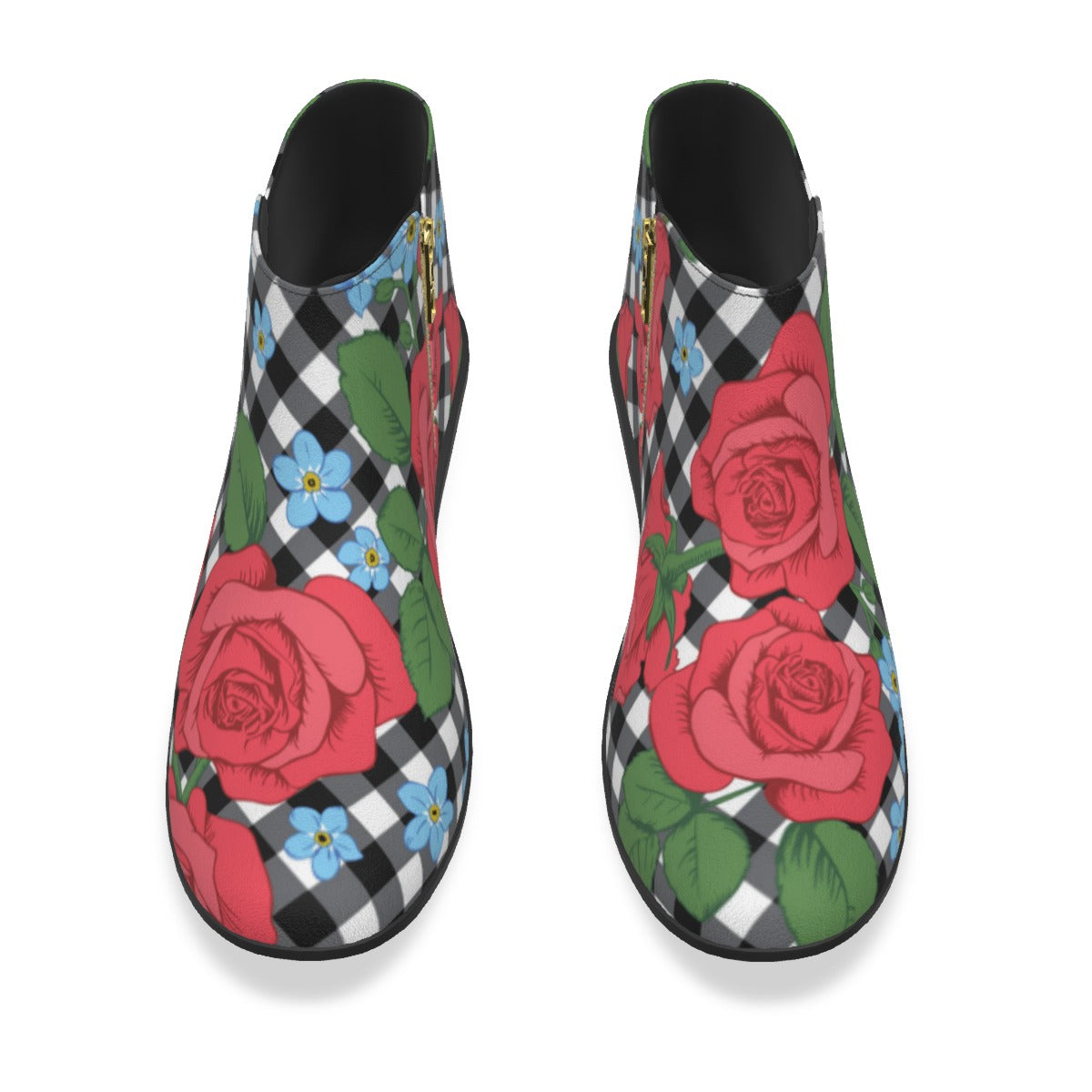 Red Roses Men's Fashion Boots