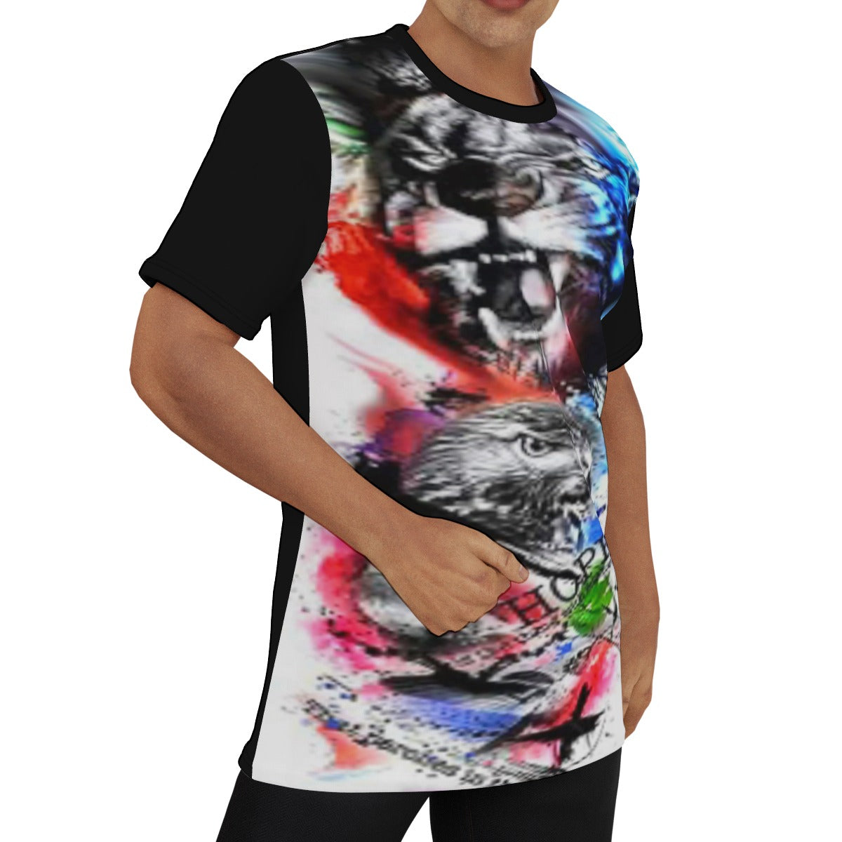 Men's Tattoo Style O-Neck T-Shirt