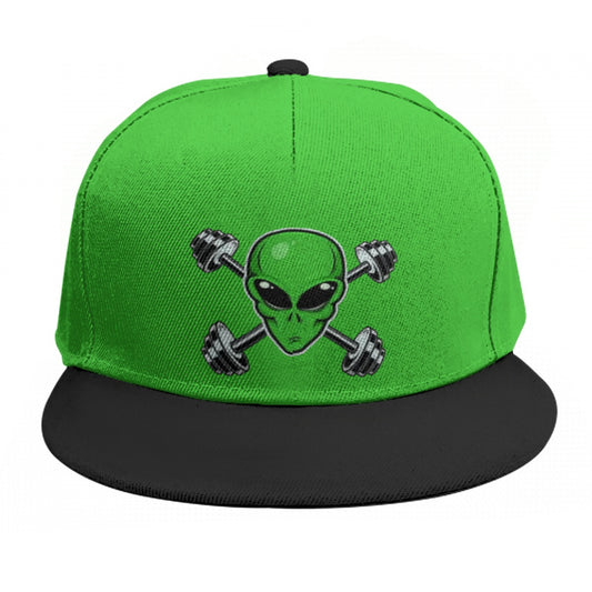 Green Alien Gym Snap Back