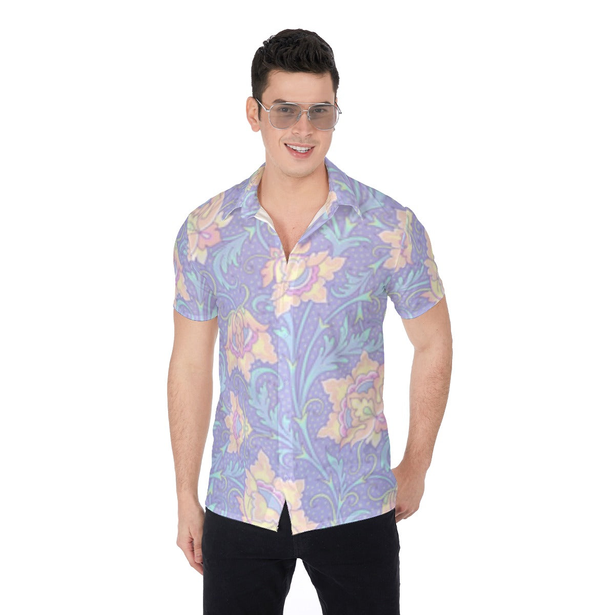 Fantastic Flowers Men's Button Up