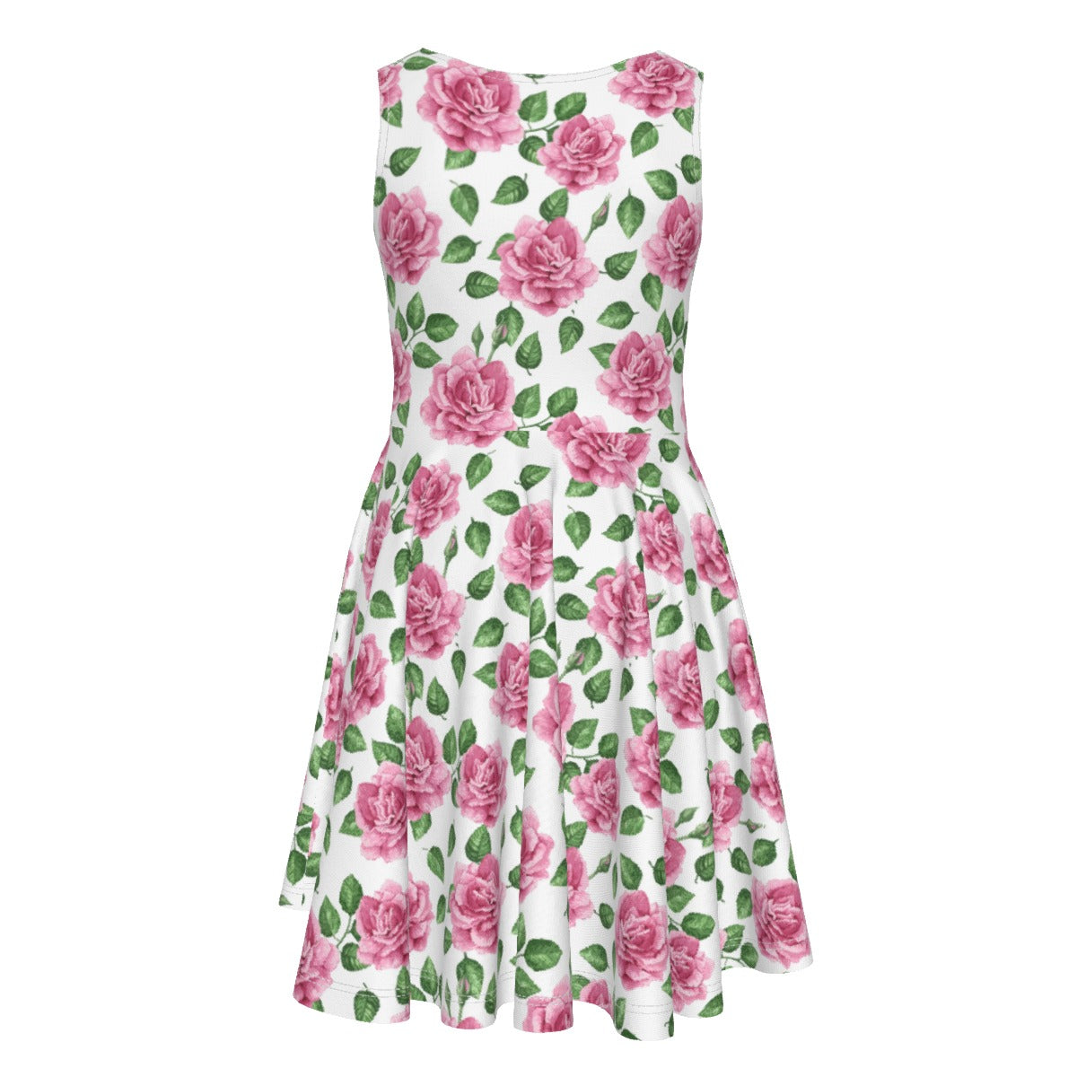 Cris'Sai's Pretty Little Flowers Kid's Sleeveless Vest Dress