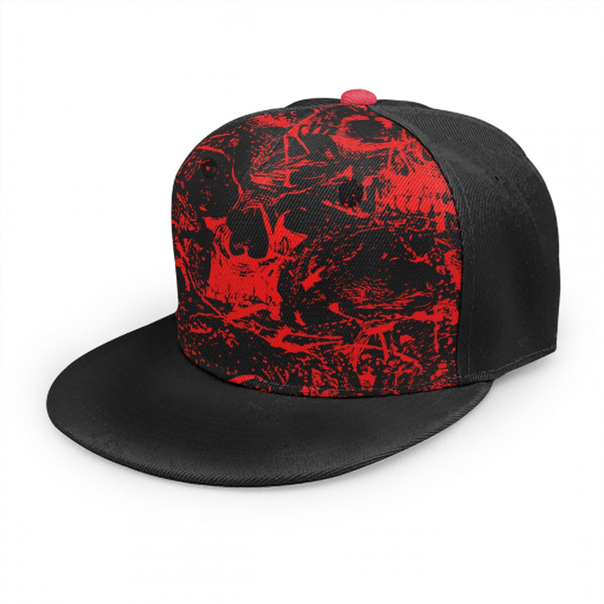 Black & Red Skull Gang Snap Back