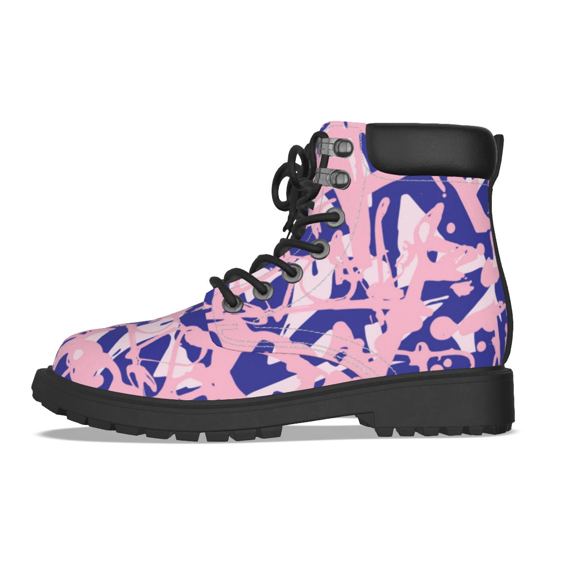 Graffiti Style Women's Short Boots