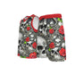 Skulls and Roses Men's V Neck Basketball Suit