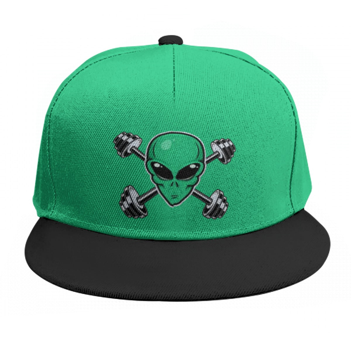 Teal Alien Gym Snap Back