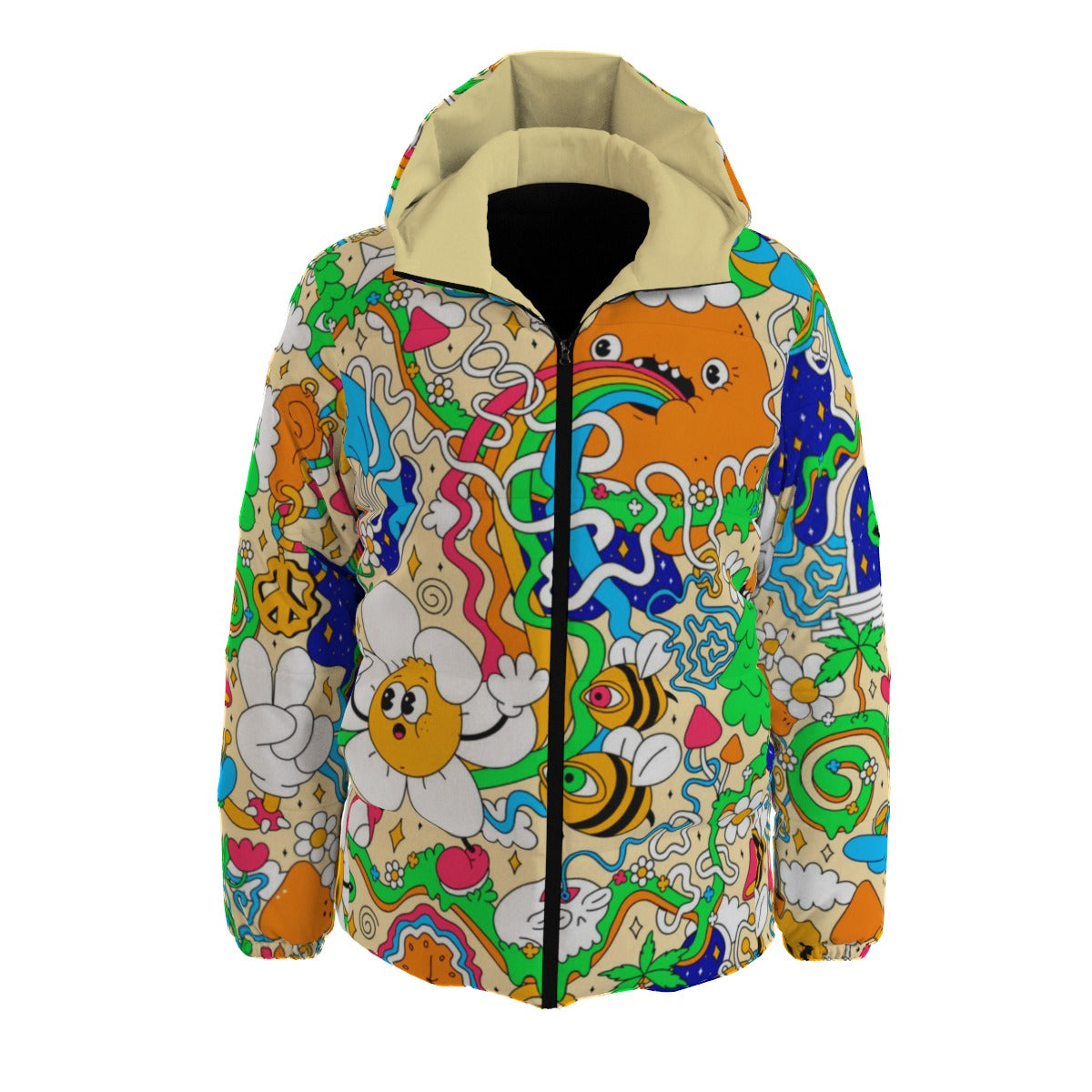 Trippy Psychedelic Winter Time Jacket Unisex