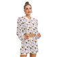 Colorful Hearts Women's Micro Fleece Hoodie And Shorts Set