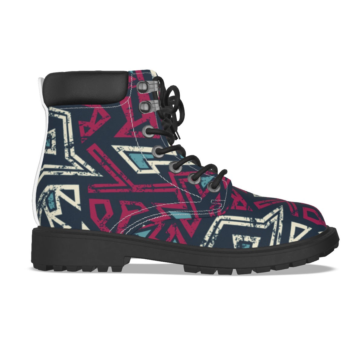 Graffiti Style Men's Short Boots