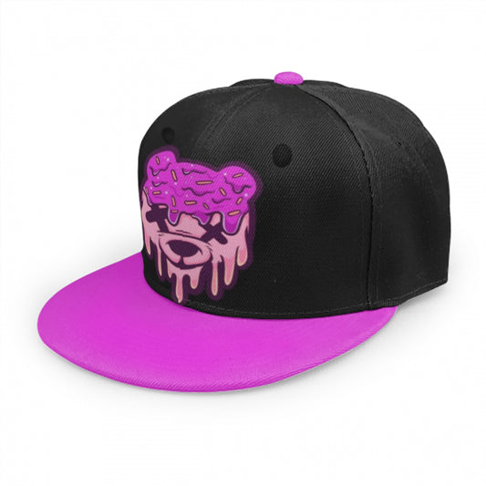 Pink & Purple Ice Cream Teddy Snap Back