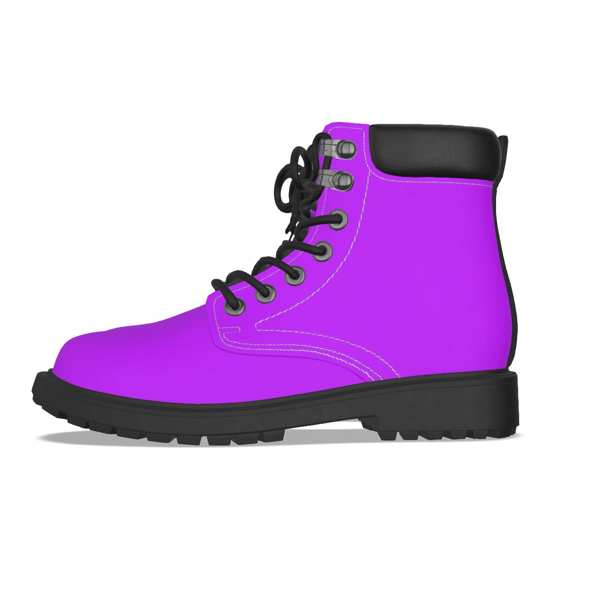 Krown Me King Purple and Black Women's Short Boots