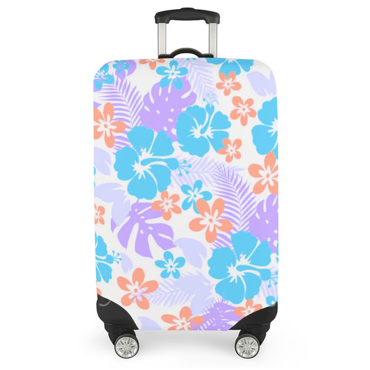 Tropical Hawaiian Flowers Luggage Cover (With Belt)