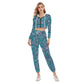 Beautiful Paisley Women's Crop Hoodie Sports Sets