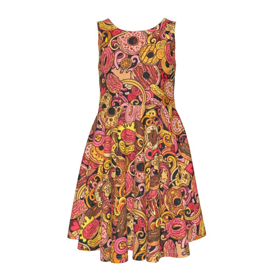 Sweet Treats Kid's Sleeveless Vest Dress