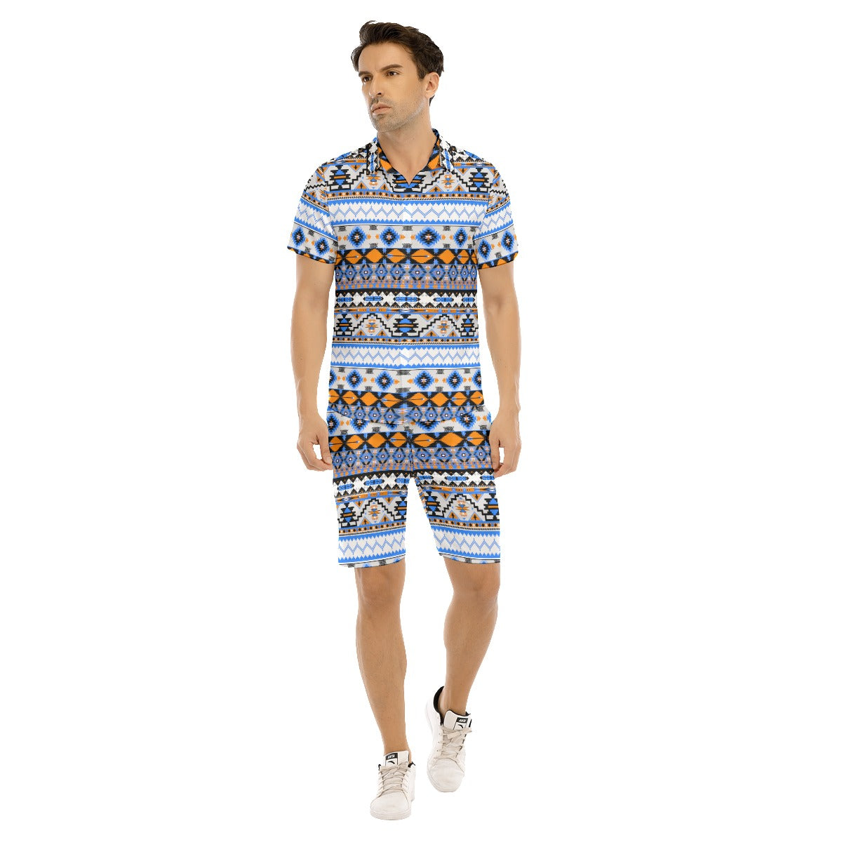 Men's Ethnic Tribal Short Sleeve Shirt Sets