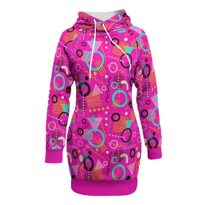 Retro Vibes Women's Pullover Hoodie With Raglan Sleeve