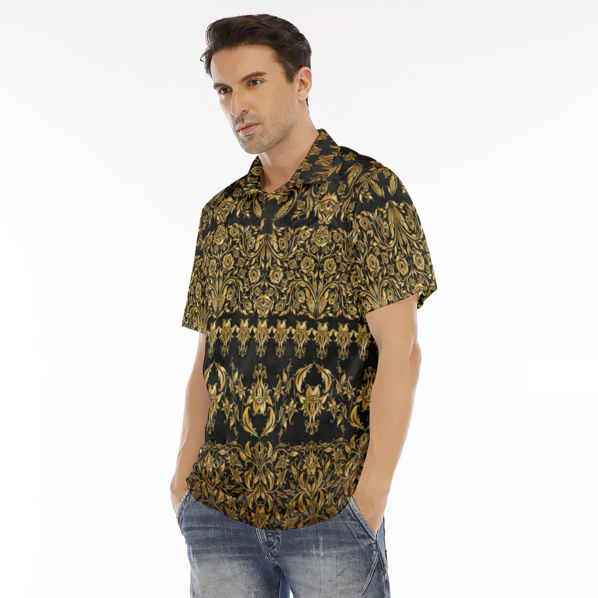 Royal Flowers Men's Polo Shirt